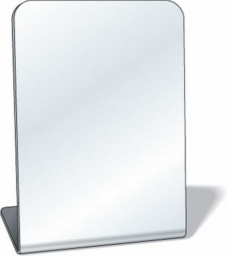 Free-Standing Acrylic Plastic Mirror, 3