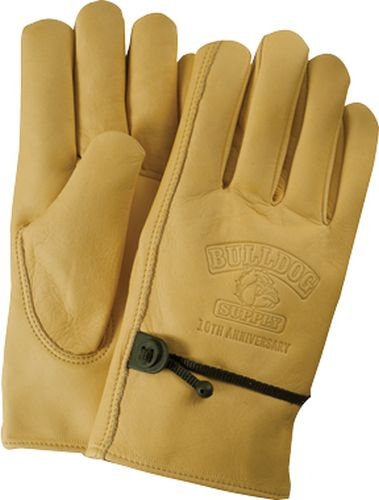 Premium Cowhide Leather Gloves w/Strap