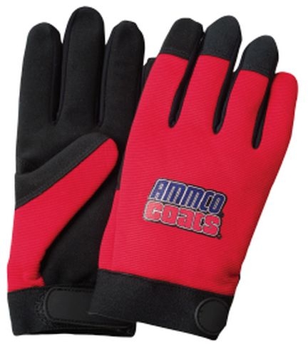 Red Touchscreen Mechanics Gloves