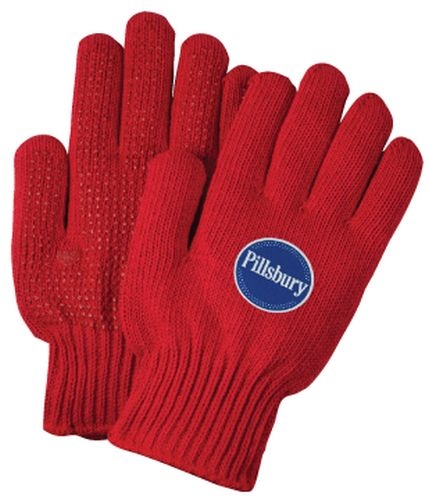 Red Knit Freezer Gloves