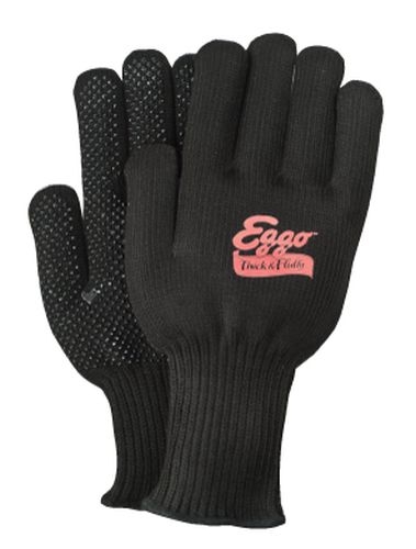 Extra Warm Black Knit Freezer Gloves