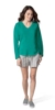 Ladies' V-Neck French Terry Pullover