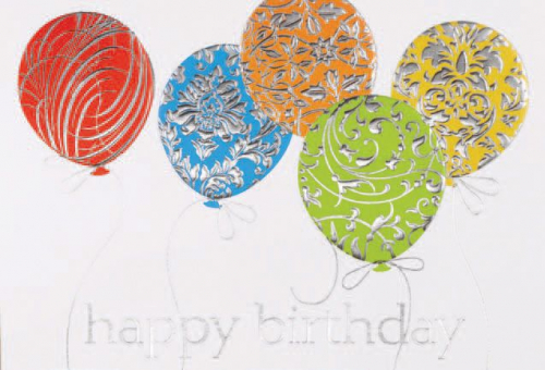 Silver Embossed Balloons