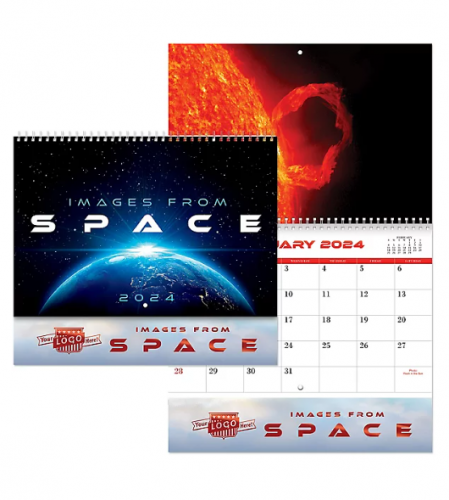 Luxe Images From Space Spiral Wall Calendar
