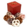 Holiday Chocolate Pretzel Grahams (12 ea) - Treat Cube