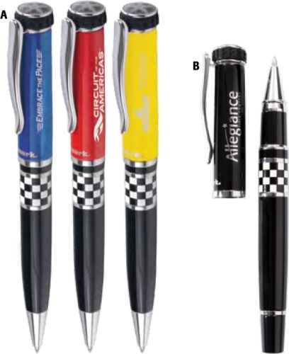 Itread™ Checkered Flag Wheel Top Ballpoint Pen
