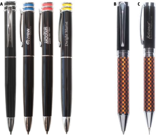 Imperor™ Heavy Ballpoint Pen w/Colored 2 Stripe Cap