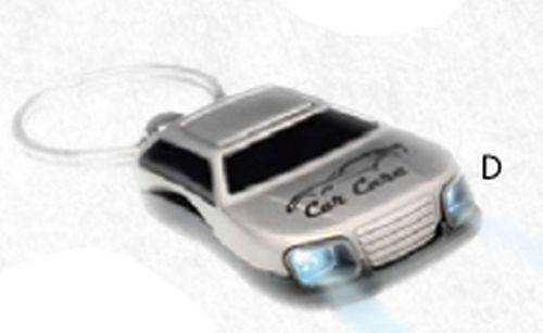 Car Shape Flashlight Keychain With White Led