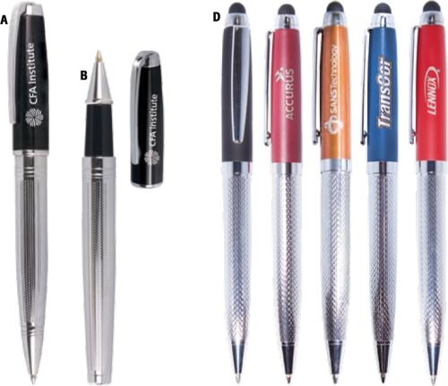 Ilegant™ Twist Ballpoint Pen & Rollerball Pen Set