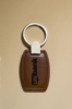 Leather Keyring w/ Silver Hardware (1 3/8