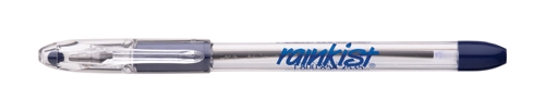 R.S.V.P.® Medium Line Ballpoint Pen - Clear/Blue Trim/Blue Ink