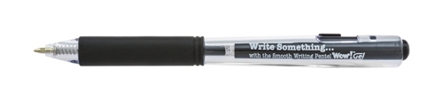 Wow!™ Retractable Gel Ink Pen - Black