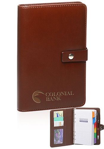 Small Brown PU Leather Planners (5