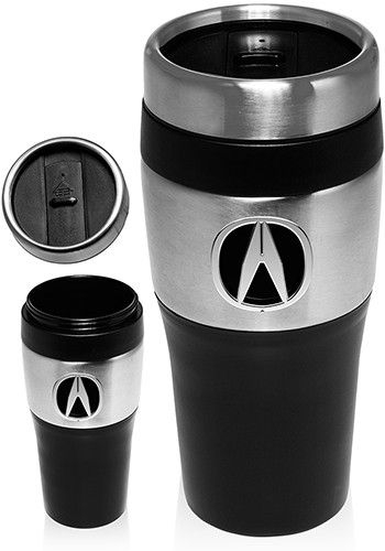 16 Oz. Insulated Travel Tumblers w/ Stainless Steel Upper Band