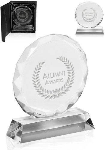 Round Glass Trophies Award