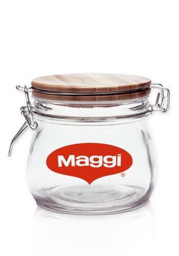 16 Oz. Glass Candy Jars with Wire Wooden Lids