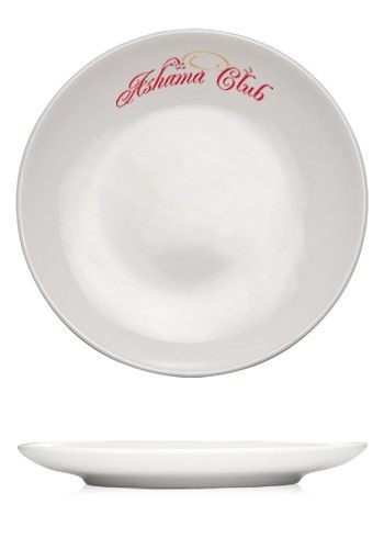 11 in. Vitrified Porcelain Coupe Plates