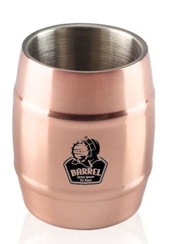 14 Oz. Nordic No Handle Copper Moscow Mule Barrel Cup