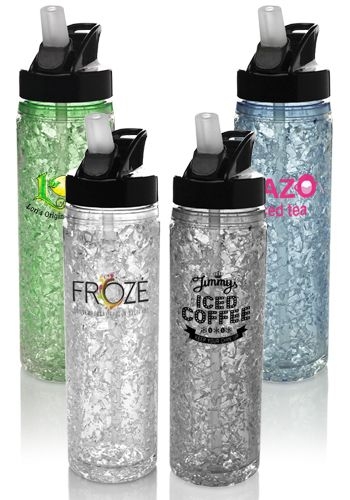 18 Oz. Tritan Freezer Gel Water Bottles