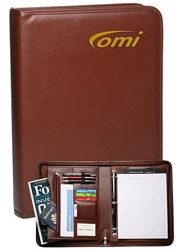 Clipboard Zippered Portfolios with Ring Binder (10.5