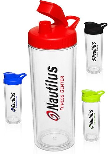 16 Oz. Plastic Water Bottles with Snap Lid