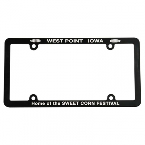 Screened Full View License Plate Frame with 4 Holes