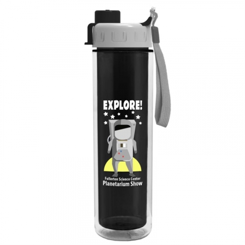 The Chiller 16 oz. Double Wall Insulated Bottle with Quick Snap Lid Digital