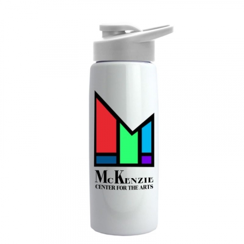 Metalike Flair - 26 oz. Tritan™ Metalike Bottle with Drink thru lid and Digital imprint