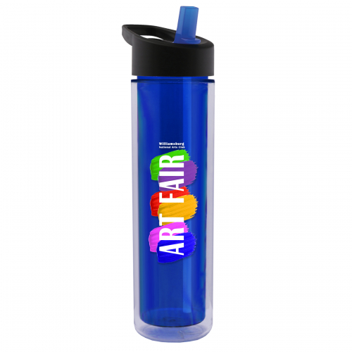 The Chiller 16 oz. Double Wall Insulated Bottle with Flip Straw Lid Digital