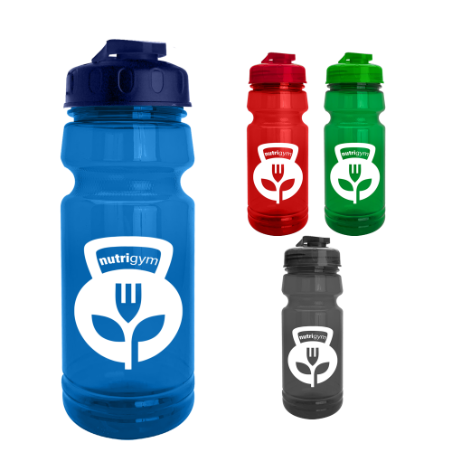 The Trainer - 24 oz. UpCycle rPET Bottle with USA Flip lid