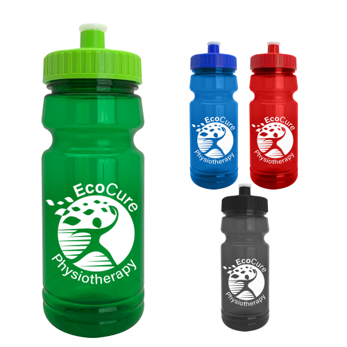 The Trainer - 24 oz. UpCycle rPET Bottle with Push pull lid