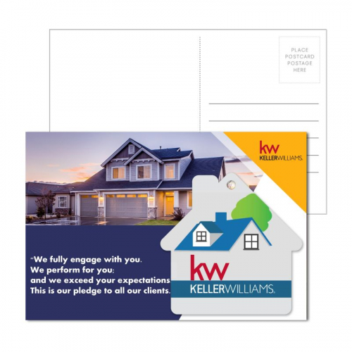 Post Card With Full-Color House Luggage Tag