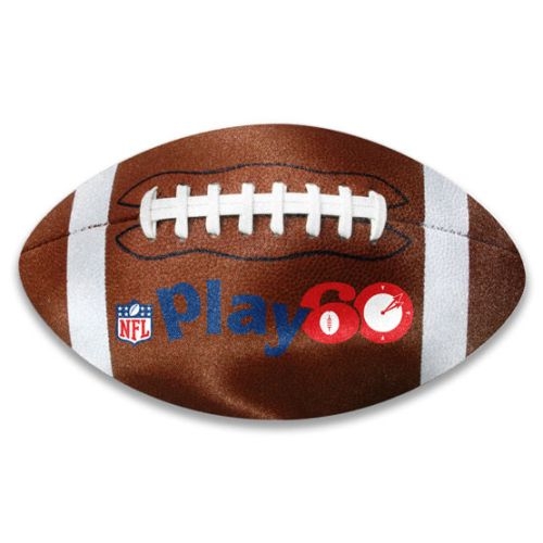 Specialty Shaped Micro-Fiber Cleaning Cloth (Football)