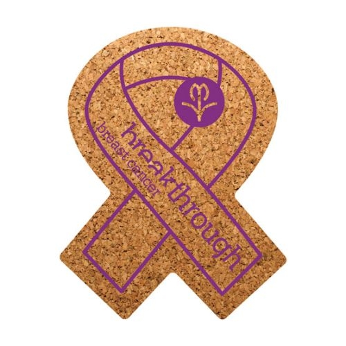 Cork Coasters (Breast Cancer Awareness)