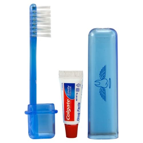 Travel Toothbrush & Colgate® Toothpaste