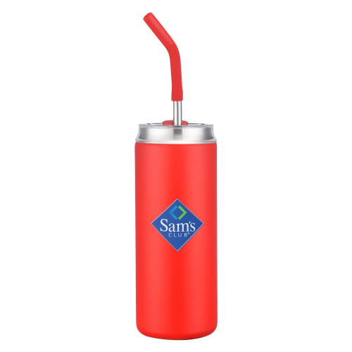 20 oz. Stainless Steel Tumbler with Silicone Straw