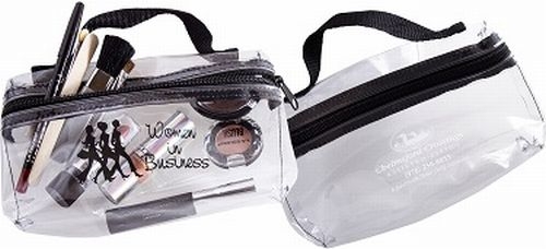 Handle With Clear Cosmetic Bag