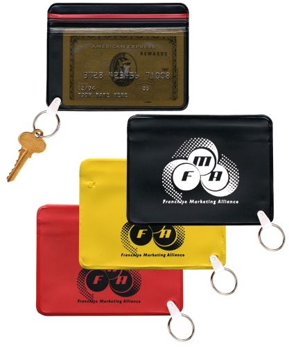 Waterproof Zip Lock Wallet w/ Key Ring