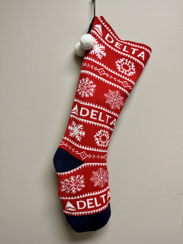 Affordable Custom Knitted Holiday Stocking with Fur