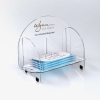 Disposable Mask Dispenser Holder With White Plate Imprinted Unassembled
