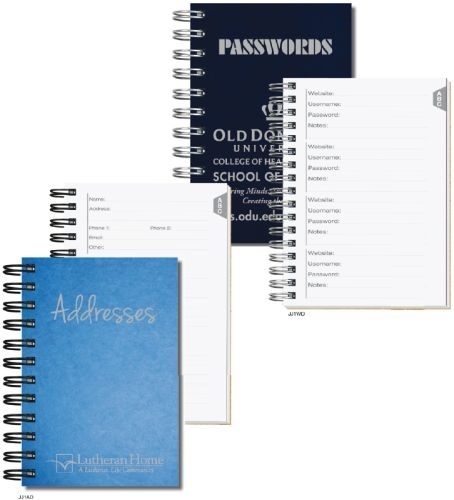 Password Keeper w/Pen Safe Back Cover (4