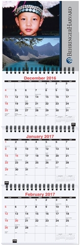 Small Three Month At A Glance Calendar (6