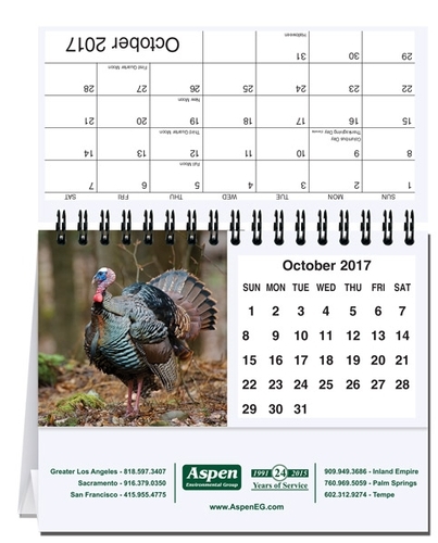 Wildlife Tent Desk Calendar (5 13/16