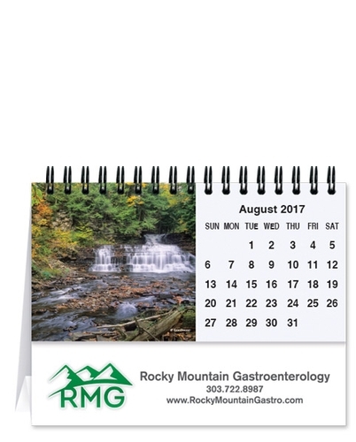 Scenic Water Tent Desk Calendar (5 13/16