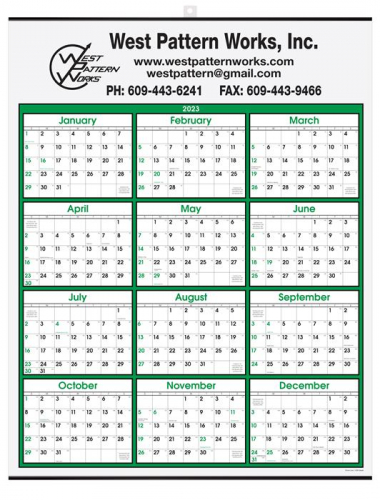 Year at a Glance Calendar (22 x 28)