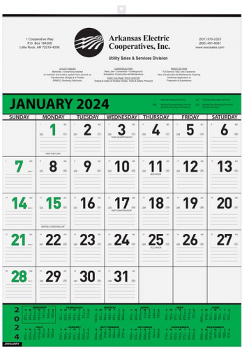 Contractor 13-Month Calendar w/1 Color Imprint (18