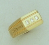 Corporate Fashion Sterling Men's Ring W/ 3 Gemstones