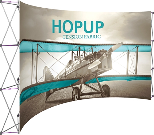 Hopup™ 15ft Full Height Curved Display Front Graphic