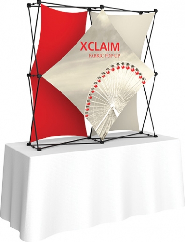 Xclaim 5ft Tabletop Fabric Popup Display Kit 02