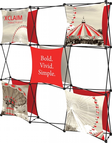 Xclaim 8ft Wide Fabric Popup Display Kit 04